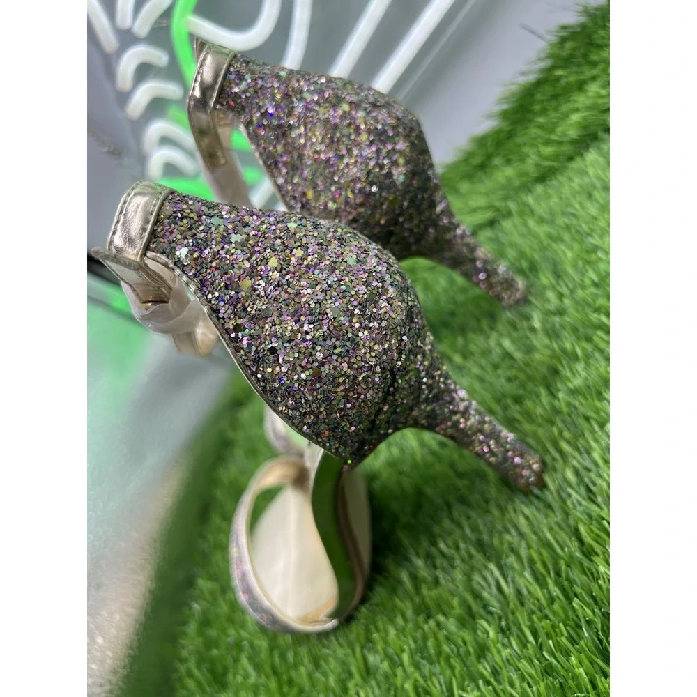 Dune London Women's‎ Patent Gold Heeled Sandals Heels Shoes Size 37